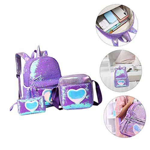 Homoyoyo 1satz Teiliges Set Für Mädchen Kreative Schultaschen Mit Großer Kapazität Bequemer Langlebiger Rucksack Für Schüler Und – Bild 3