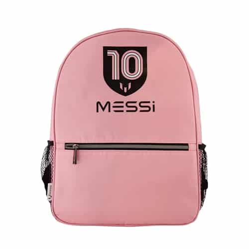 Messi Unisex-Erwachsene Lifestyle Backpack, Bookbag with Pockets & Adjustable Straps Schulrucksack, pink/schwarz, Einheitsgröße