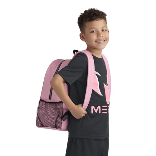 Messi Unisex-Erwachsene Lifestyle Backpack, Bookbag with Pockets & Adjustable Straps Schulrucksack, pink/schwarz, Einheitsgröße – Bild 3